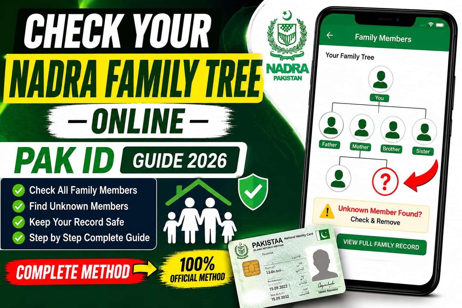 Check Your NADRA Family Tree Online – Pak ID Guide 2026