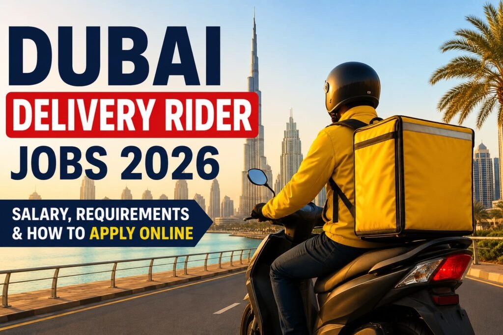 Dubai Delivery Rider Jobs 2026 – Salary, Requirements & How to Apply ...