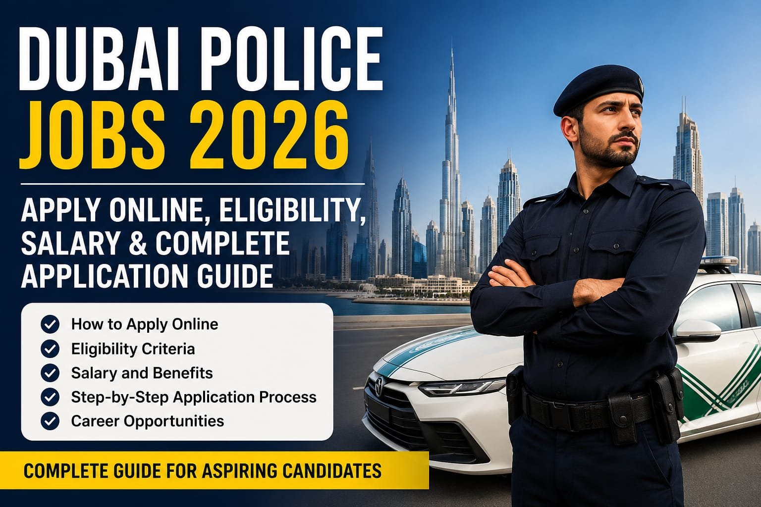 Dubai Police Jobs 2026: Apply Online, Eligibility, Salary & Complete Application Guide