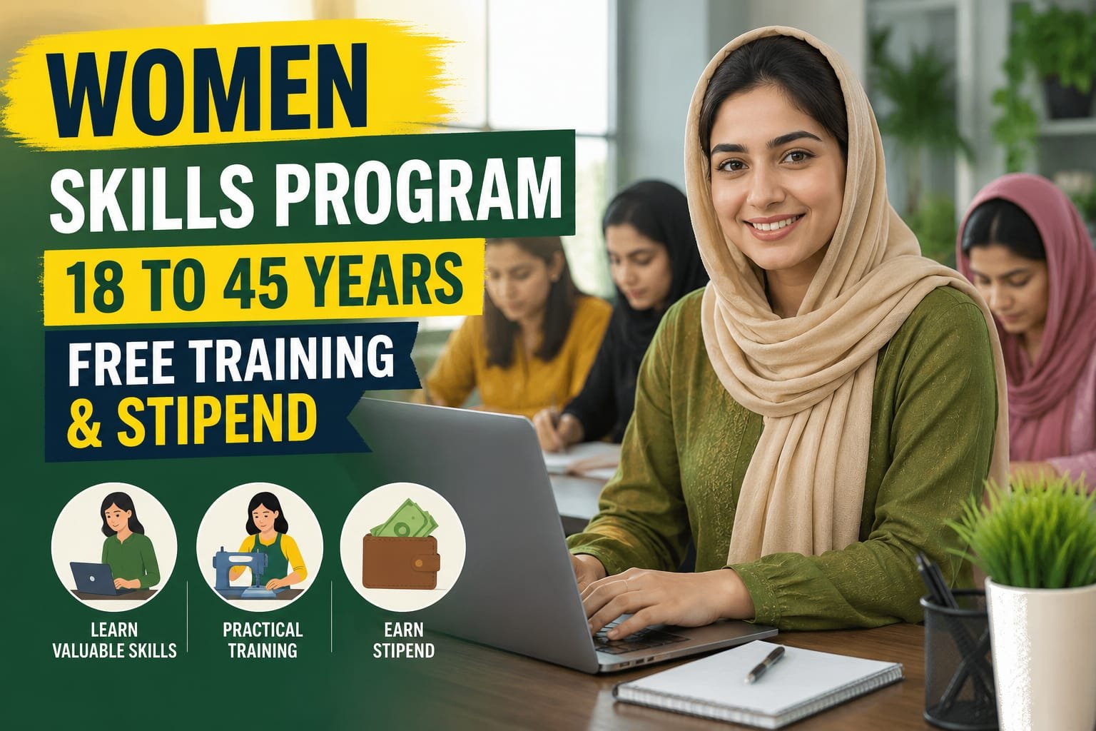 Women Skills Program 2026 | Free Training & Stipend