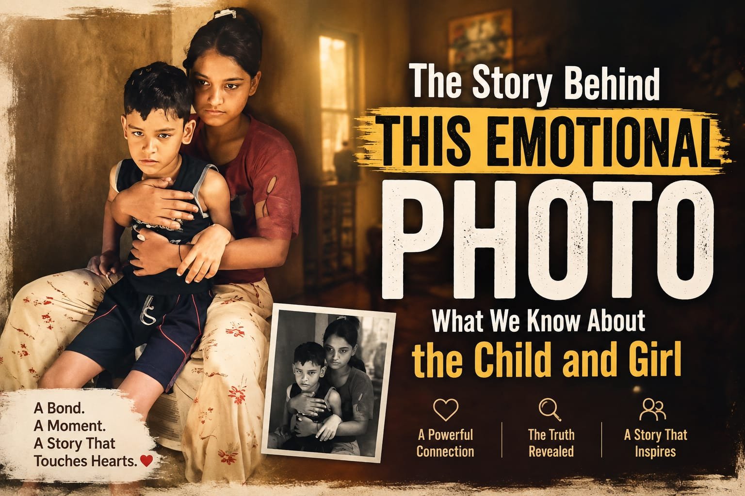 The Story Behind This Emotional Photo: What We Know About the Child and Girl